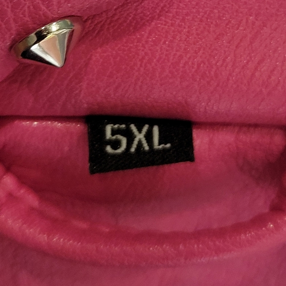 Geschallino Women's Faux Leather  Motorcycle Biker Jacket [NWOT] - Picture 13 of 14